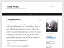 Tablet Screenshot of jakobarvola.com